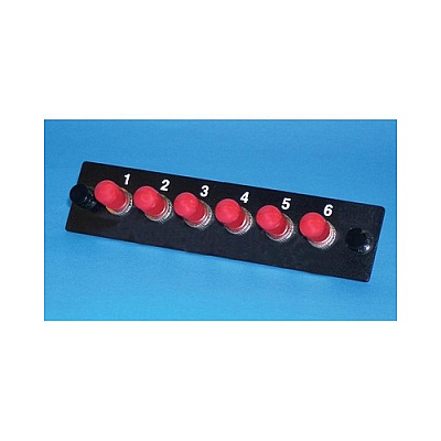 Leviton Panel,6/st/splx/cer/sm/mtl-hsg,1u,black (OFPSTS06NC)