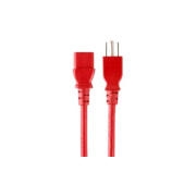 Monoprice Power Cord - Nema 5-15p To Iec 60320 C13_ 14awg_ 15a/1875w_ 125v_ 3-prong_ Red_ 3ft (42065)