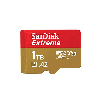 SanDisk Extreme, Microsdxc, Memory Card, 1tb, Uhs-i, 4k, Class 10, W/ Adapter (SDSQXAV1T00AN6MA)