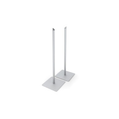 Teknikos Sms Fl Stnd Sq & 45 Slvr, Slimsystem Floor Stand 45 Viewing Angle. Square Base (31121)