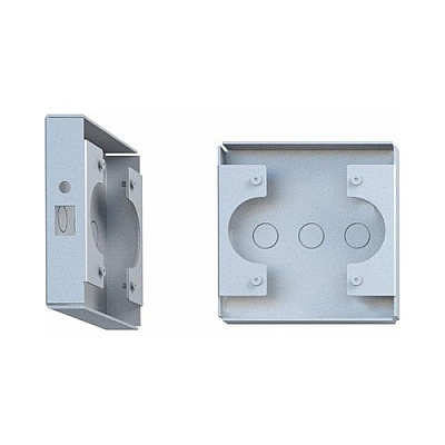 Teknikos 90 Silver Flush Mount Poe, Hides Poe Device When Mounting Enclosure At Eye Level (85104)