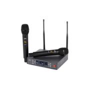 Monoprice Stage Right By 200-channel Uhf Dual Handheld Wireless Microphones System (600059)