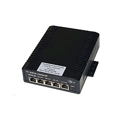 Tycon Systems 5 Port Gigabit Switch. 44-58v Wireterm In, 1 90w 4pair High Poe. 3 802.3at. 1 24v 12w Passive Poe Ports. Shield/surge, Din Mount (TPSW5GVERSABT)