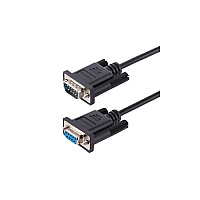 StarTech 3m Rs232 Serial Null Modem Cable, Crossover Serial Cable W/al-mylar Shielding, Db9 Serial Com Port Cable Female To Male, Compatible W/dte Devices (9FMNM3MRS232CABLE)