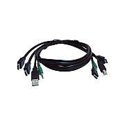 Black Box 10 Ft Kvm Usb Dual Hdmi Cable With Audio - Taa Compliant (SKVMCBL2HDMI10TAA)
