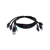 Black Box 10 Ft Kvm Usb Dual Hdmi Cable With Audio - Taa Compliant (SKVMCBL2HDMI10TAA)