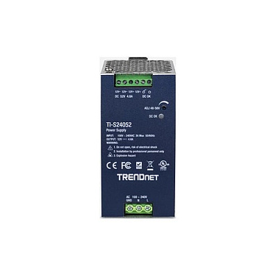 Trendnet 240w, 52v Dc, 4.61a Ac To Dc Din-rail Power Supply With Pfc Function (TIS24052)