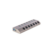 Startech.Com 7-port Self-powered Usb-c Hub With Individual On/off Switches, Usb 3.0 5gbps Expansion Hub W/power Supply, Desktop/laptop Usb-c To Usb-a Hub (5G7AIBS-USB-HUB-NA)