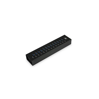 Vantec 13-port Usb 3.0 Aluminum Hub (all Data/charging Bc 1.2), 12v/5a Premium Power Adapter (UGTAH131U3BK)