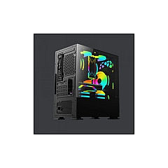 Vdt Techs Gaming Pc Case Haizen Series 2500 Black (YCH041520)