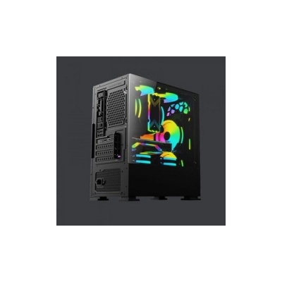 N-Able Solutions Gaming Pc Case Haizen Series 2500 Black (YCH041520)