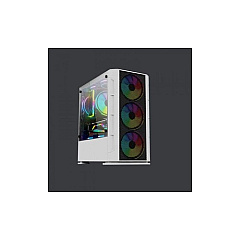 Vdt Techs Gaming Pc Case Haizen Series 2500 White (YCH042820)