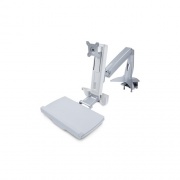 Startech.Com Sit-Monitor Arm - Desk Mount Adjustable Sit-Workstation Arm For Single 27 Vesa Display - Ergonomic Articulating Standing Desk Converter (SIT-STAND-ARM-1MS)