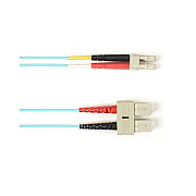 Black Box Om4 Mm Fo Patch Cable Duplx, Pvc, Aqua, Sclc 30 Ft Non Cancelable/non Returnable (FOCMRM4SCLCAQ30)
