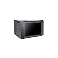 Rocstor Solidrack 6u Rack Enclosure Tempered Glass Window-black (Y10E001B1)
