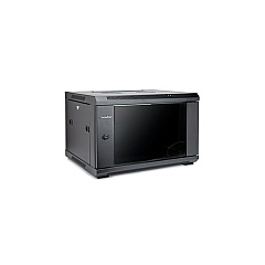 Rocstor Solidrack 6u Rack Enclosure Tempered Glass Window-black (Y10E001B1)