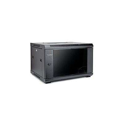 Rocstor Solidrack 6u Rack Enclosure Tempered Glass Window-black (Y10E001B1)