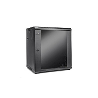 Rocstor Solidrack 12u Rack Enclosure Tempered Glass Window-black (Y10E003B1)