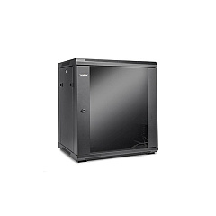 Rocstor Solidrack 12u Rack Enclosure Tempered Glass Window-black (Y10E003B1)
