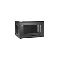 Rocstor Solidrack 6u Wall Mount Rack Vented Enclosure-assembled -black (Y10E004B1)