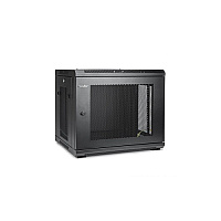 Rocstor Solidrack 9u Wall Mount Rack Vented Enclosure-assembled -black (Y10E005B1)