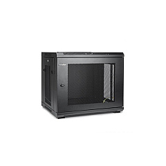 Rocstor Solidrack 9u Wall Mount Rack Vented Enclosure-assembled -black (Y10E005B1)