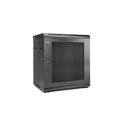 Rocstor Solidrack 12u Wall Mount Rack Vented Enclosure-assembled -black (Y10E006B1)