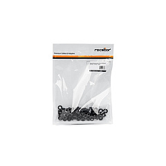 Rocstor Rack Screws-20 Pack Black M6 Nuts-20 Pack Black (Y10E012B1)