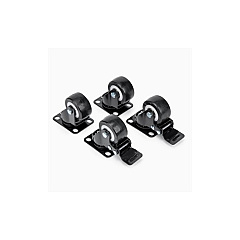 Rocstor 2 Heavy Duty Casters-4 Pcs Casters Swivel- 2 Locking Wheels (Y10E013B1)