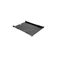 Rocstor 1u Universal Vented Rack Shelf 25.6in 650mm Shelf Depth Black (Y10E021B1)