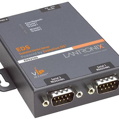 Lantronix Dual Port 10/100 Device Server /w Linux, Rohs (ED2100002LNX01)