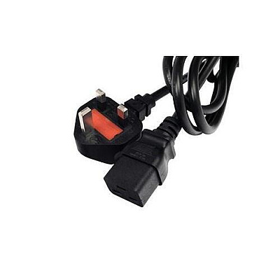 Lantronix Power Cord, Iec60320/c19 To Bs1363 (uk), 8 Ft (SLPP1291001)