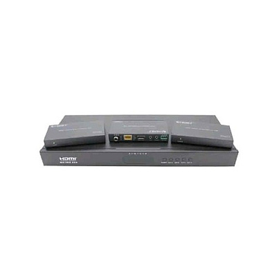 Monoprice Blackbird 4k Hdmi 4x4 Matrix With Hdbaset Out_ Hdr_ 18g_ 4k@60hz_ Ycbcr 4:4:4_ Edid_ Poc_ Ir_ Extender With 3 Receivers (39668)