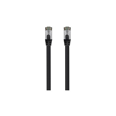 Monoprice Entegrade Series Cat8 26awg S/ftp Ethernet Network Cable_ 2ghz_ 40g_ 25ft_ Black (41017)