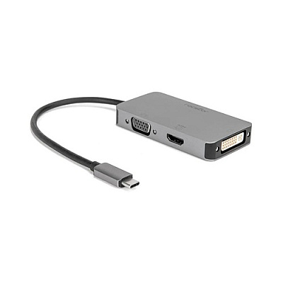 Rocstor Usb-c Multiport Adapter - Aluminum Grey (Y10A266A1)