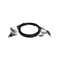 Black Box 10 Ft Kvm Usb Dual Link Dual Dvi Cable With Audio - Taa Complian, Non-cancelable, Non-returnable (SKVMCBL2DVI10TAA)