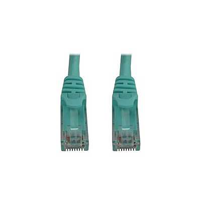Tripp Lite Cat6a Cable Snagless Molded M/m Aqua 1ft (N261001AQ)