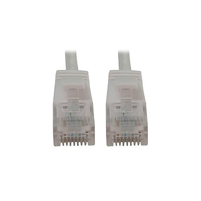 Tripp Lite Cat6 Cable Snagless Slim M/m White 7ft (N261S07WH)