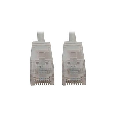 Tripp Lite Cat6 Cable Snagless Slim M/m White 15ft (N261S15WH)
