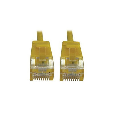 Tripp Lite Cat6 Cable Snagless Slim M/m Yellow 15ft (N261S15YW)
