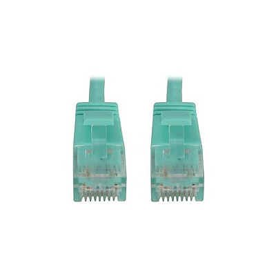 Tripp Lite Cat6 Cable Snagless Slim M/m Aqua 20ft (N261S20AQ)