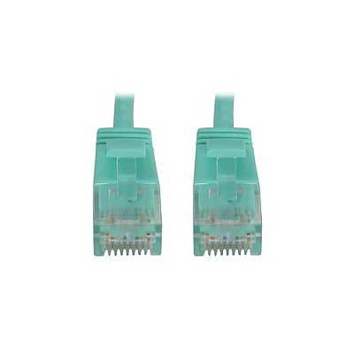 Tripp Lite Cat6 Cable Snagless Slim M/m Aqua 6in (N261S6NAQ)