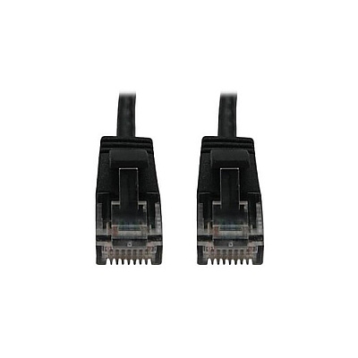 Tripp Lite Cat6 Cable Snagless Slim M/m Black 6in (N261S6NBK)