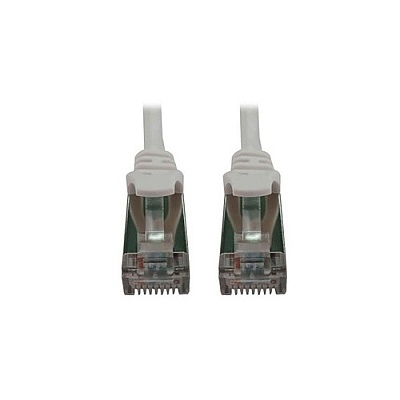 Tripp Lite Cat6 Cable Shielded Slim M/m White 7ft (N262S07WH)