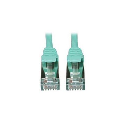 Tripp Lite Cat6 Cable Shielded Slim M/m Aqua 25ft (N262S25AQ)