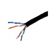 Monoprice Cat5e Ethernet Bulk Cable - Solid_ 350mhz_ Utp_ Cmr_ Riser Rated_ Pure Bare Copper Wire_ 24awg_ No Logo_ 1000ft_ Black (ul) (12756)