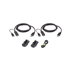 Aten 10ft. Single Display Displayport Universal Secure Kvm Cable Kit (2L7D02UHDPX5)
