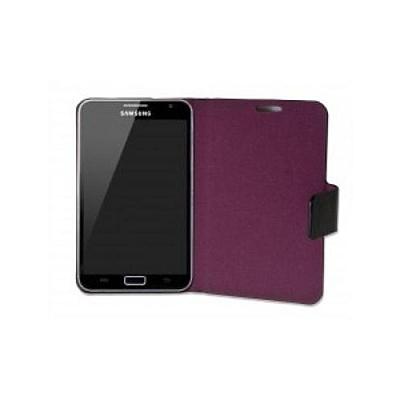 Syba Multimedia Pu Leather Portfolio Case+stand, Microfiber Lining Interior, With Screen Protector, Black Color Fo R Samsung Galaxy Note 5.3 (CLACC62048)