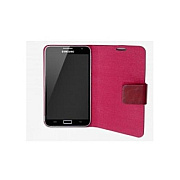 Syba Multimedia Samsung Galaxy Note 5.3 Pu Leather Portfolio Case+stand, Microfiber Lining Interior, With Screen Protector, Red Color (CLACC62049)