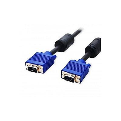 Syba Multimedia 6 Ft Vga Hd15 Male To Male, Ferrite Cores, Nickel Plated (CLCAB32002)